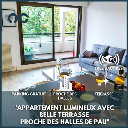 Le Sperata - Bel En Centre Avec 2 Chambres, Terrasse Et Parking Pau